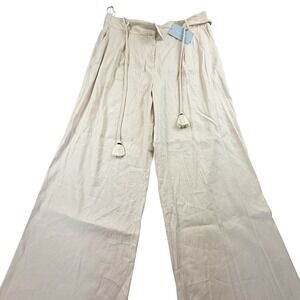 Style By Simkins Anton Mellani Boho Linen Blend Wide Leg Pants 18 NWT